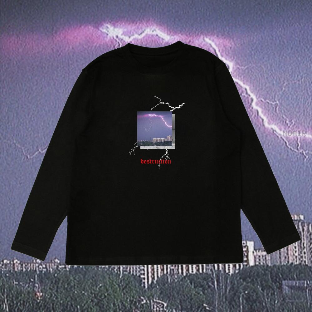 SMNM: Лонгслив "Destruction" черный