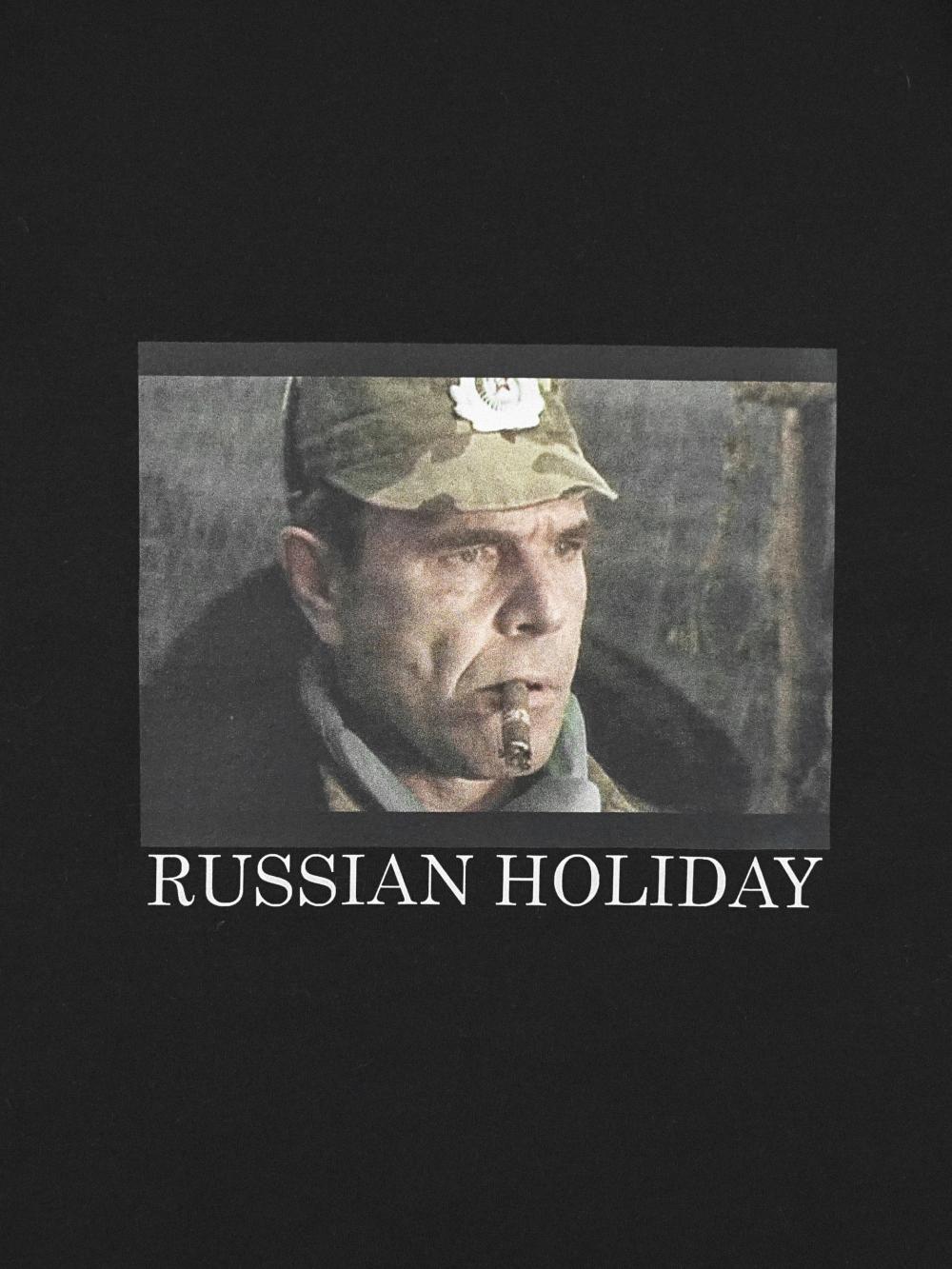 Футболка "Russian Holiday" черная